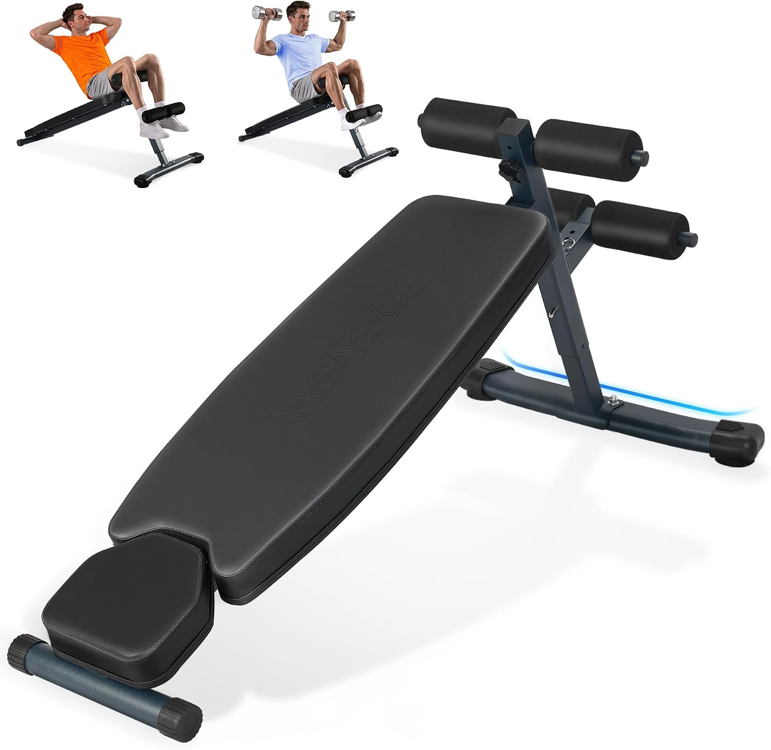 Home Gym Equipment Set - Banco de abdominales ajustable en 3