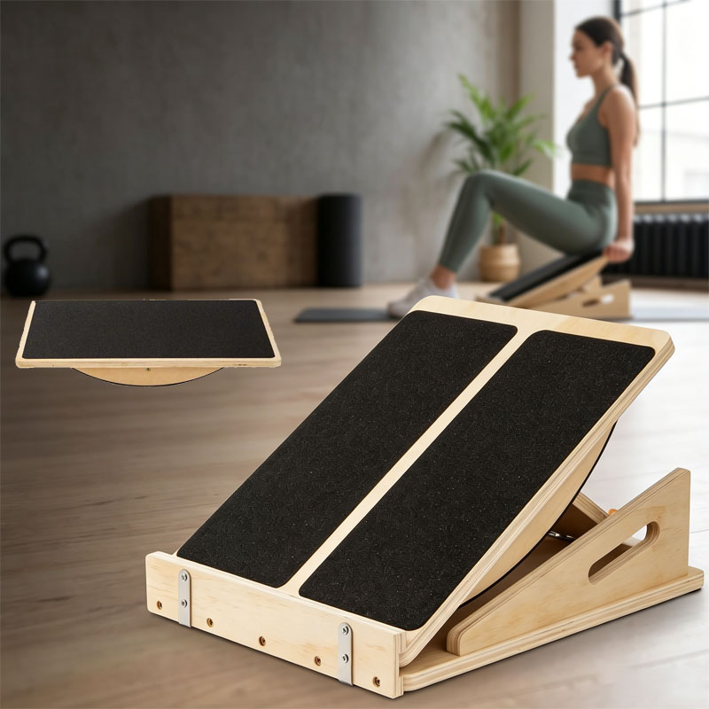 Tabla de equilibrio de madera  - Leg Home Gym Workout reseña y precio
