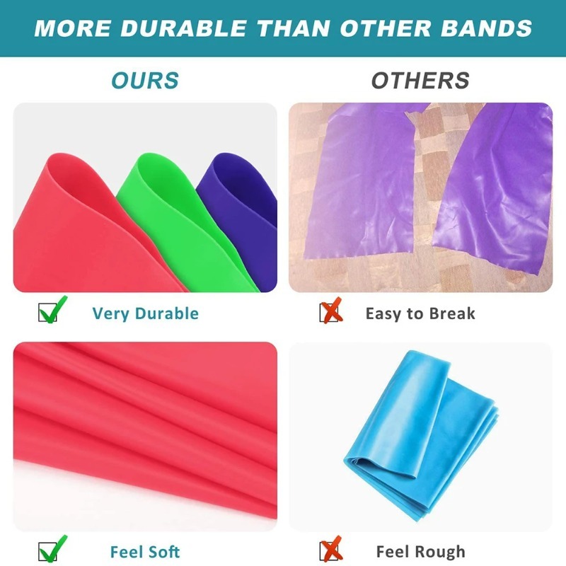 Bandas de Resistencia de Látex - Leg Home Gym Workout reseña y precio