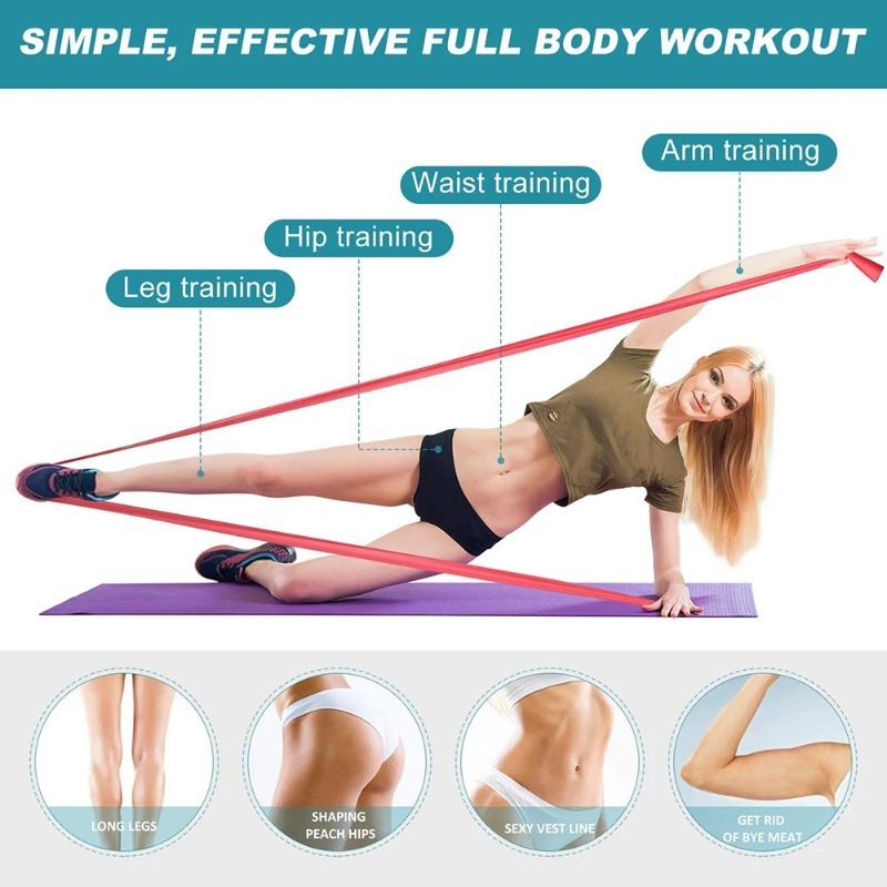 Bandas de Resistencia de Látex - Leg Home Gym Workout reseña y precio