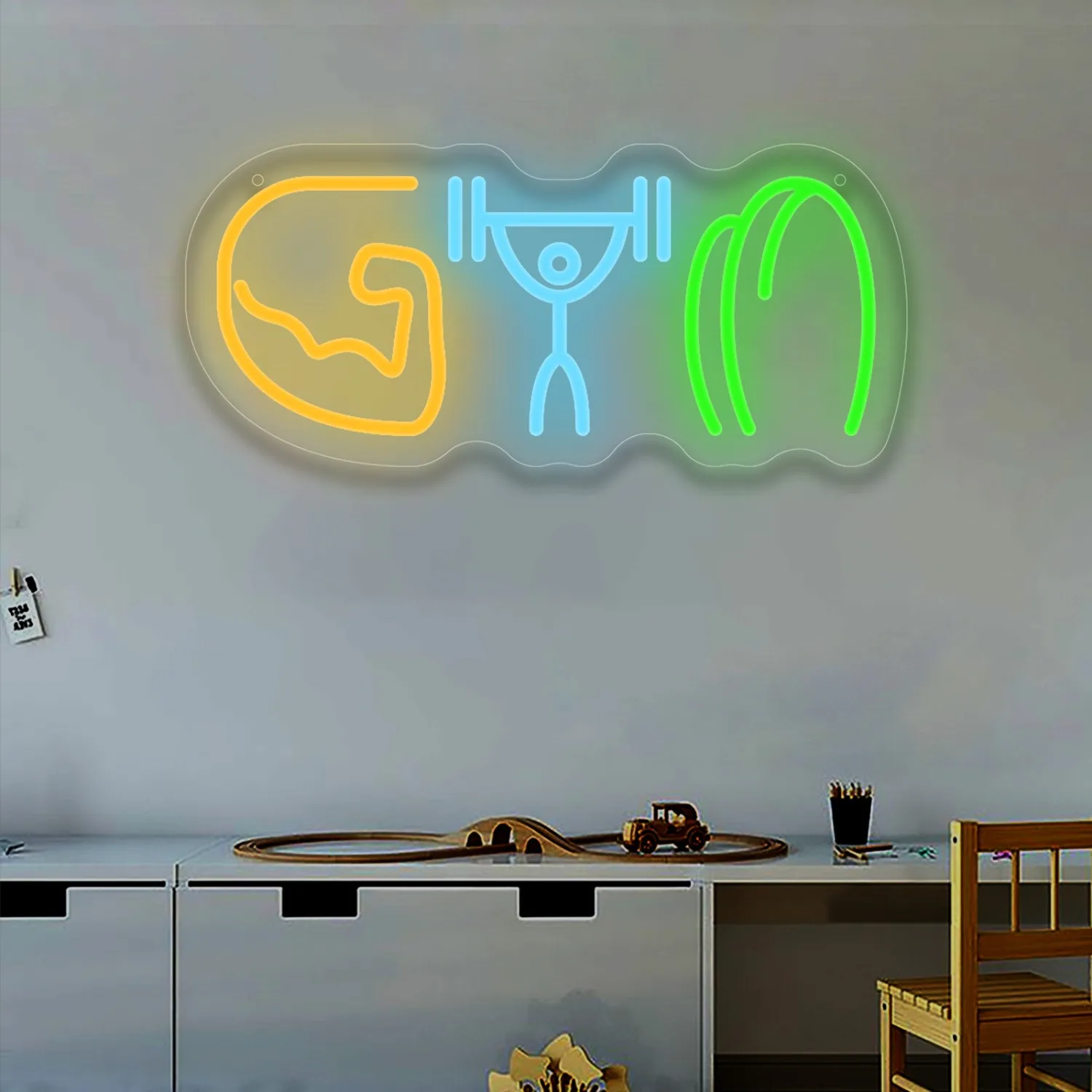 Letrero de neón para gimnasio, - Home Gym Neon Sign reseña y precio