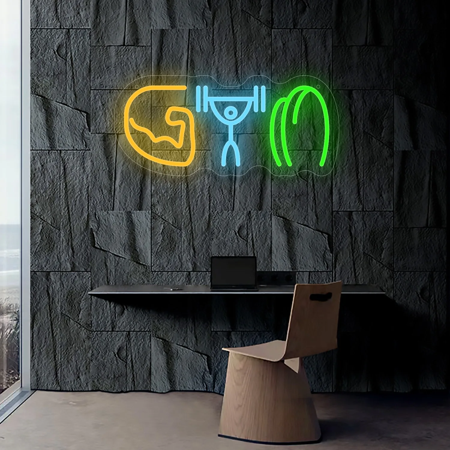 Letrero de neón para gimnasio, - Home Gym Neon Sign reseña y precio