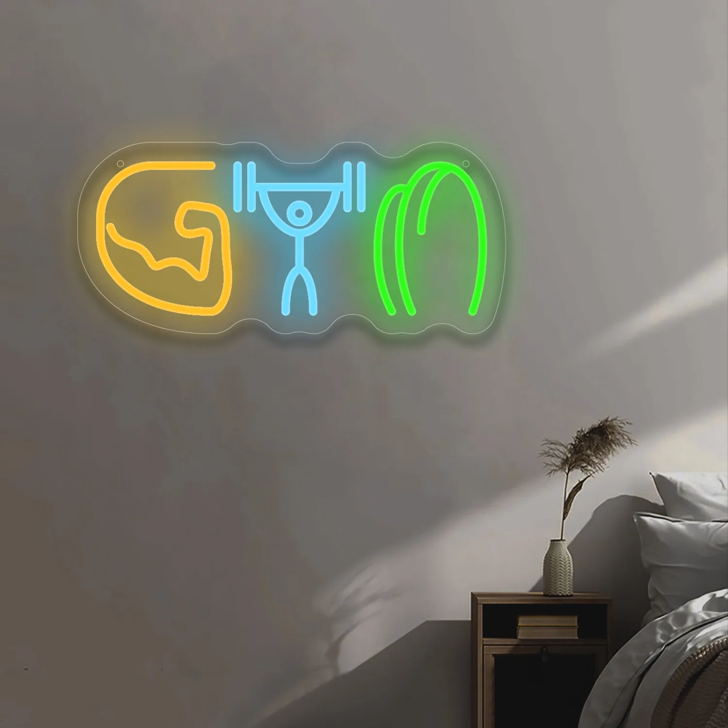 Letrero de neón para gimnasio, - Home Gym Neon Sign reseña y precio
