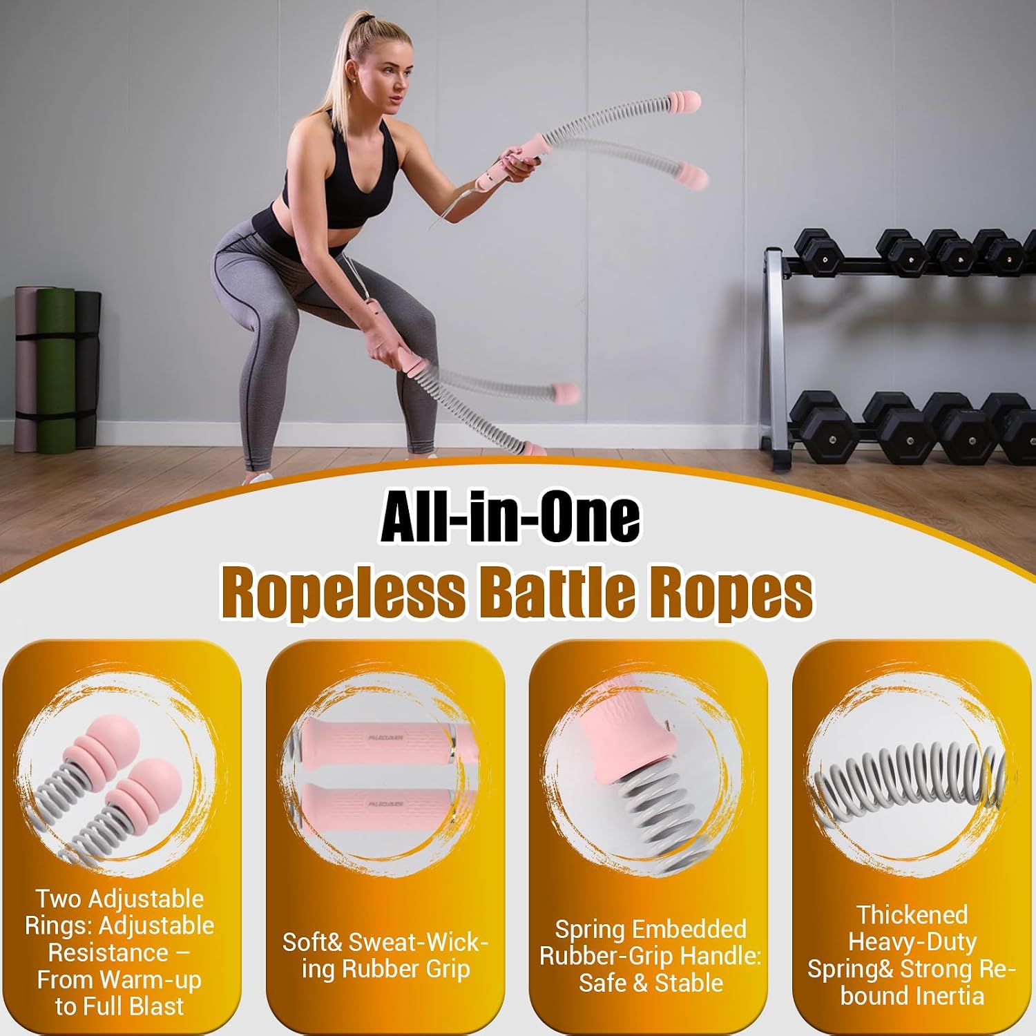 Cuerdas de Batalla Portátiles  - Home Gym Portable reseña y precio