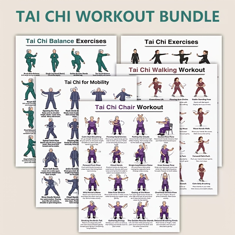 Hojas de Ejercicios de Tai Chi - Home Gym Routine reseña y precio