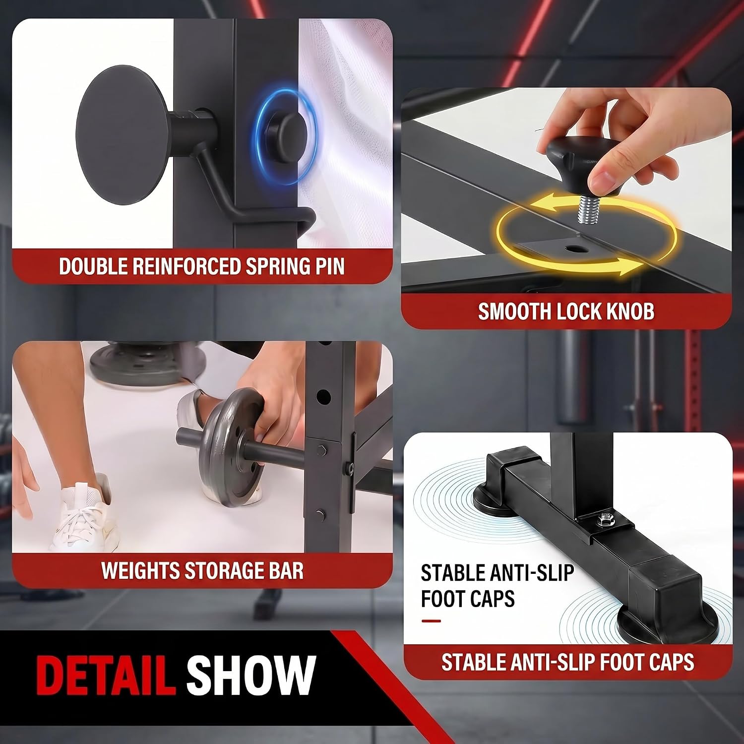 Conjunto de Banco de Pesas con - Home Gym Equipment Set reseña y precio